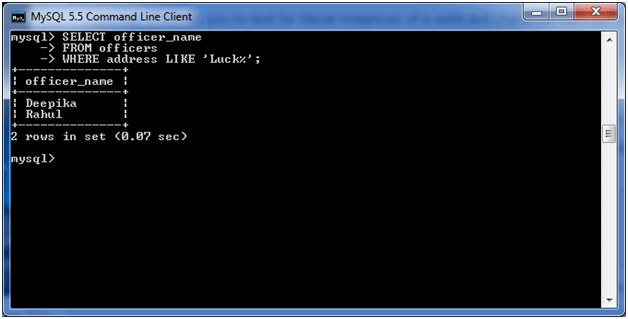 MySQL LIKE条件2