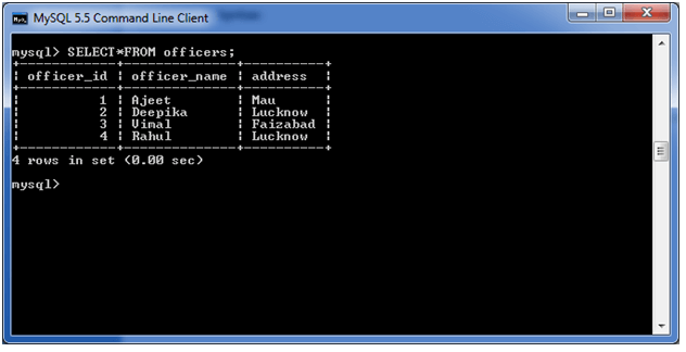 MySQL where子句