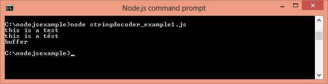 Node.js字符串解码器示例1