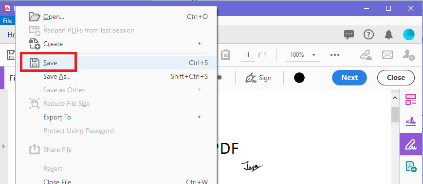 Add Signature to PDF