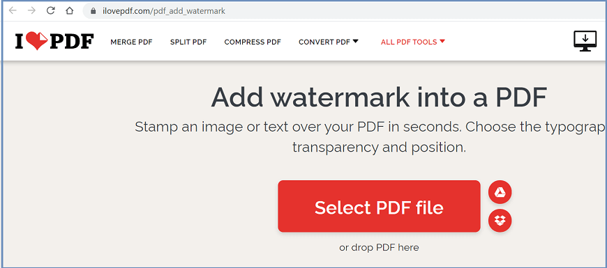 在PDF中添加水印