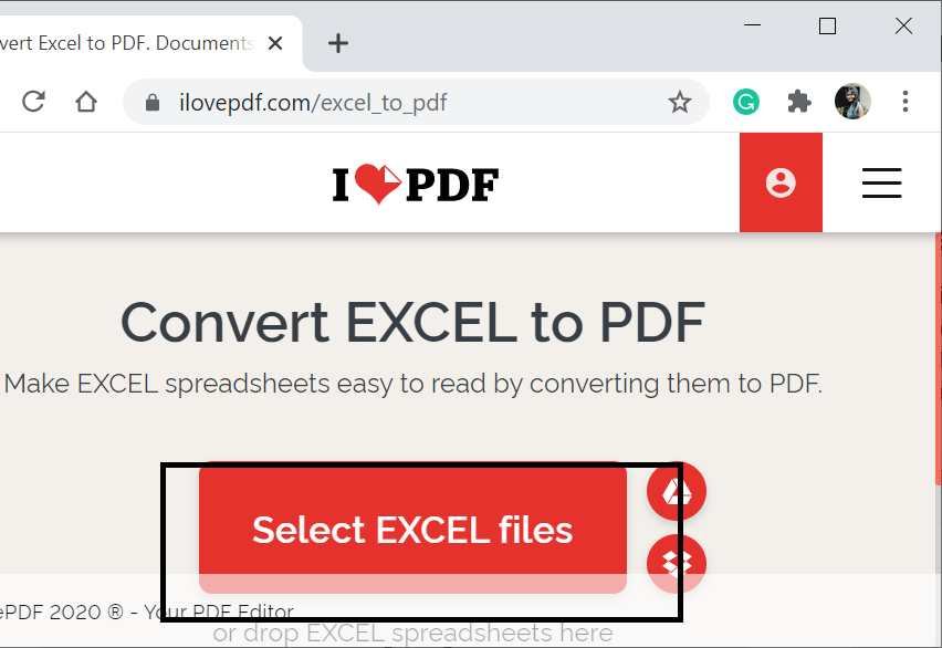 将 Excel 转换为 PDF