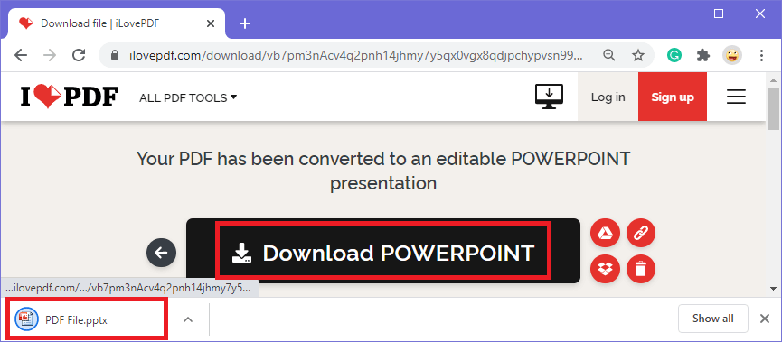 将 PDF 转换为 Powerpoint