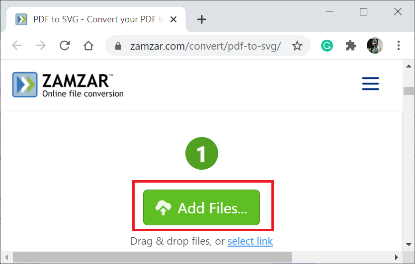 Convert PDF to SVG