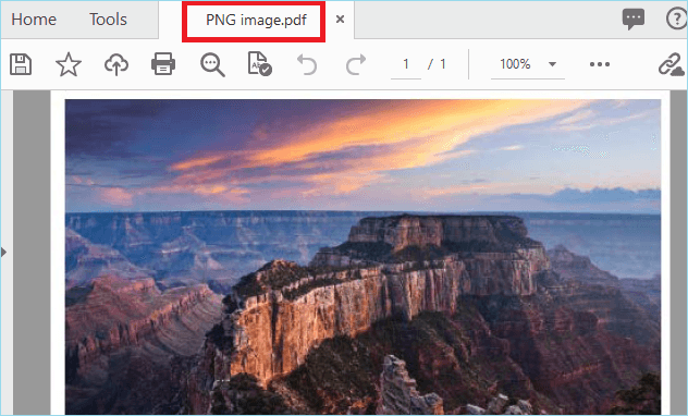 Convert PNG to PDF