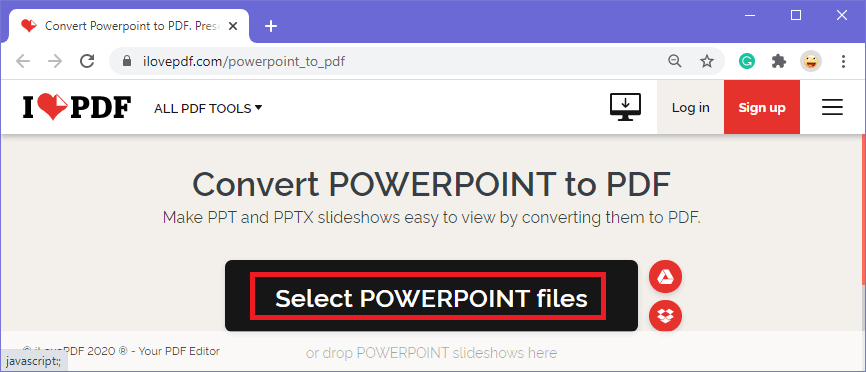 将 PowerPoint 转换为 PDF