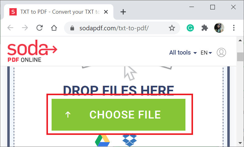 Convert TXT to PDF