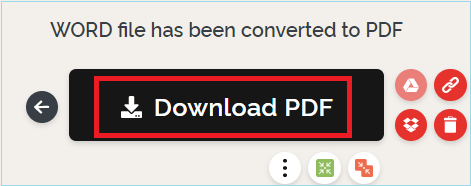 Convert Word to PDF