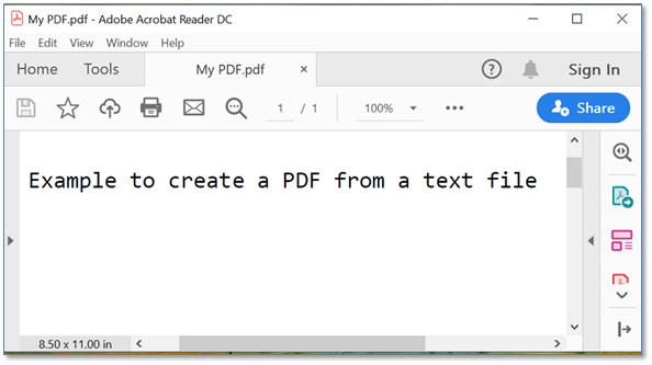 创建 PDF