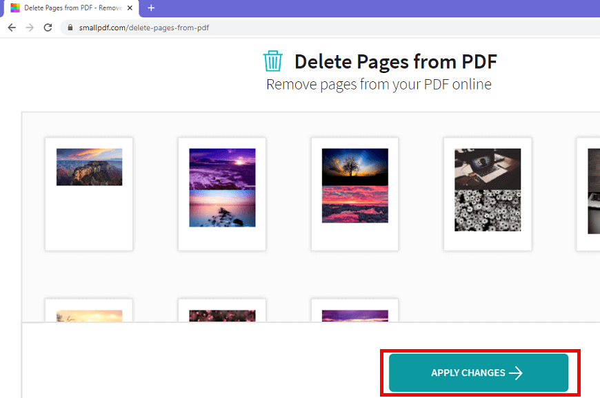 删除PDF中的页面