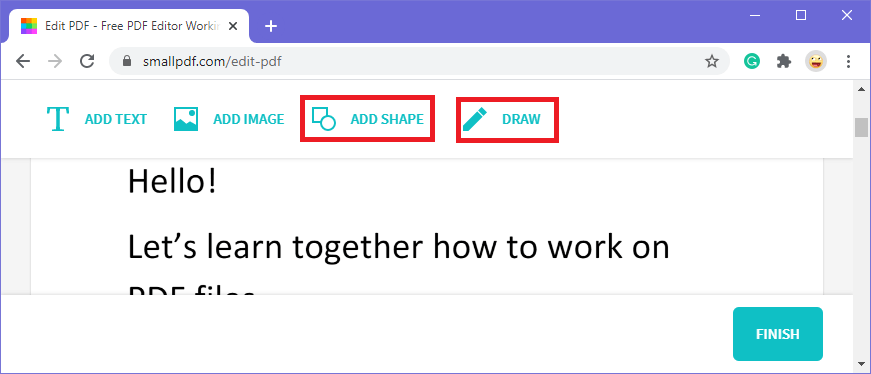 在 PDF 上绘图