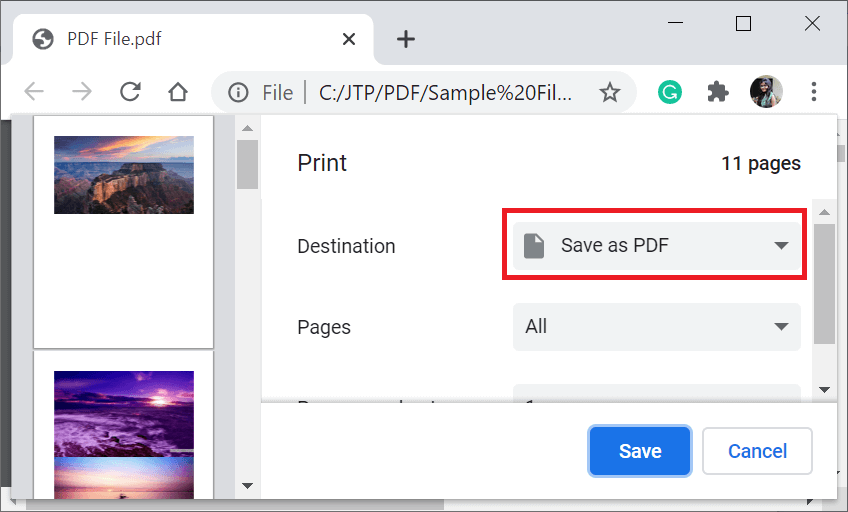 Flatten a PDF