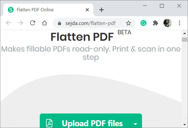 Flatten a PDF