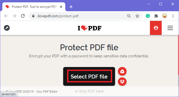 密码保护PDF