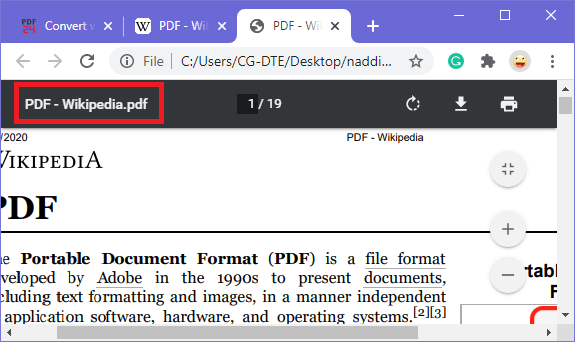 将网页另存为 PDF