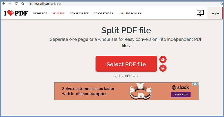单独的PDF页面