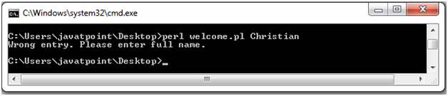 Perl Command line arguments 2