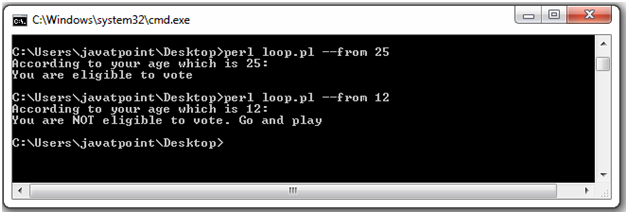 Perl Command line arguments 4