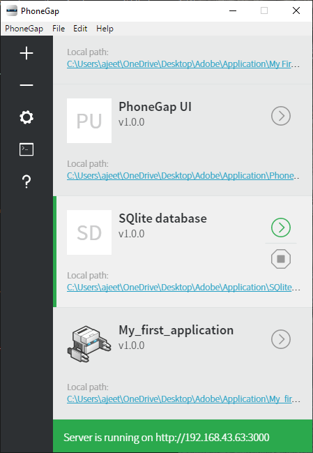 创建表格并在PhoneGap中存储数据