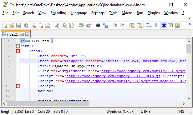 检索数据from SQLite database