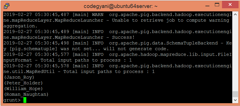 Apache Pig CONCAT Function