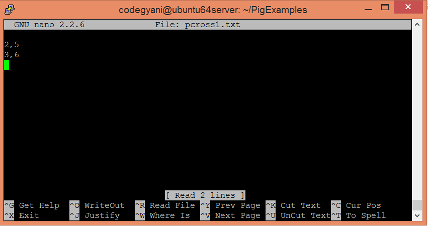 Apache Pig CROSS Operator