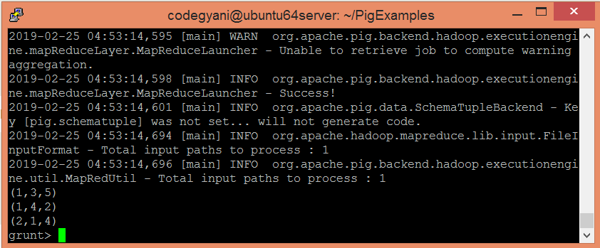 Apache Pig DISTINCT Operator