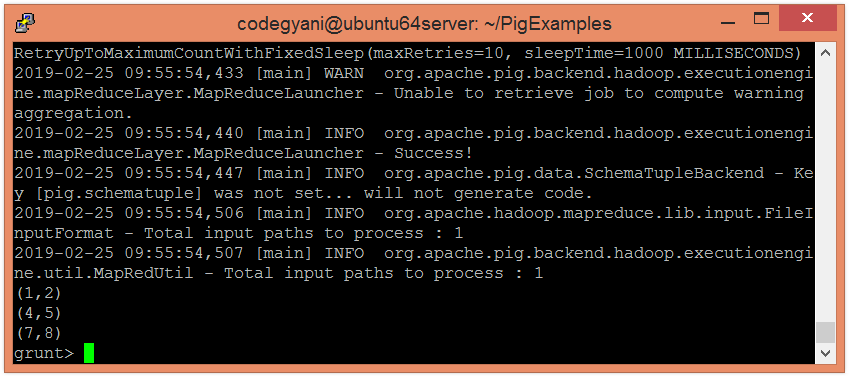 Apache Pig FOREACH Operator