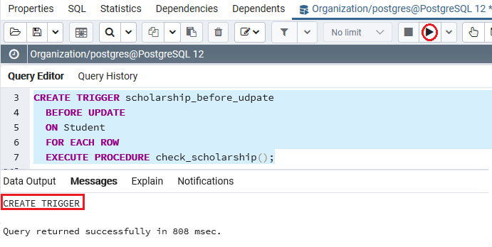 PostgreSQL ALTER Trigger