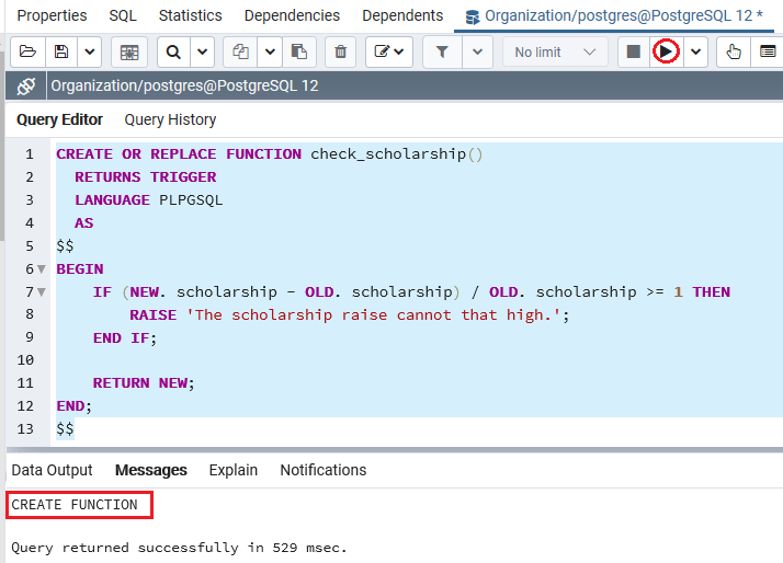 PostgreSQL ALTER Trigger