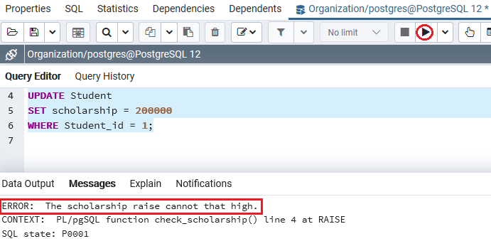 PostgreSQL ALTER触发