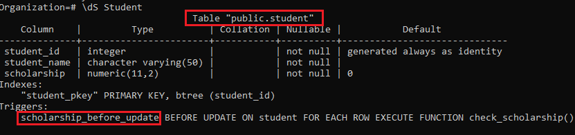 PostgreSQL ALTER Trigger