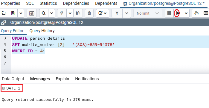 PostgreSQL Array