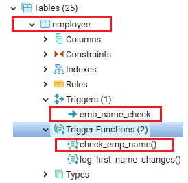 PostgreSQL DROP Trigger