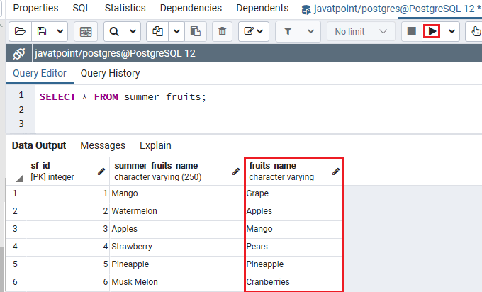 PostgreSQL存在条件