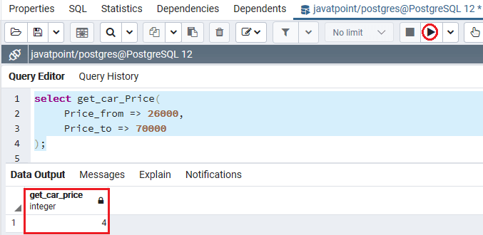 PoatgreSQL Function