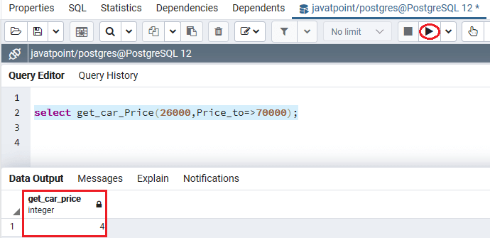 PoatgreSQL Function