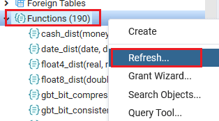 PoatgreSQL Function