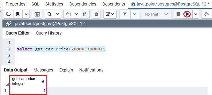 PoatgreSQL Function