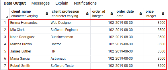 PostgreSQL Left Join