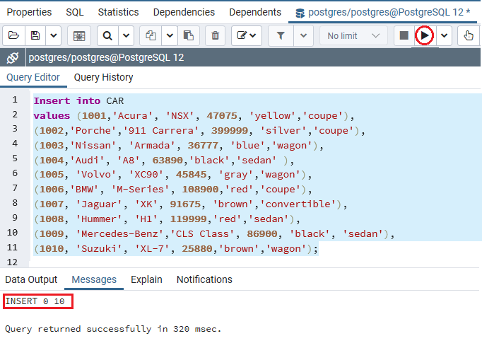 PostgreSQL LIMIT