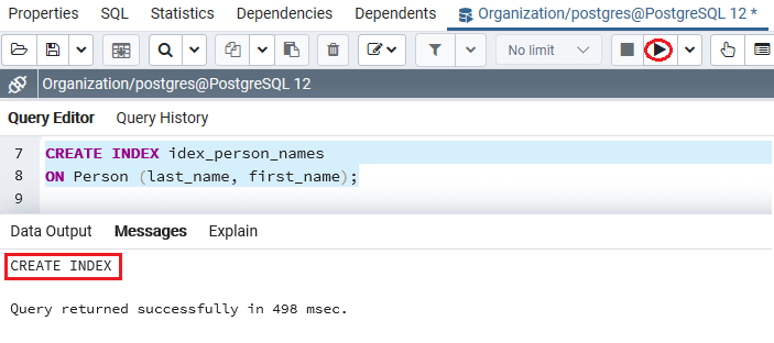 PoatgreSQL Multi-column indexes
