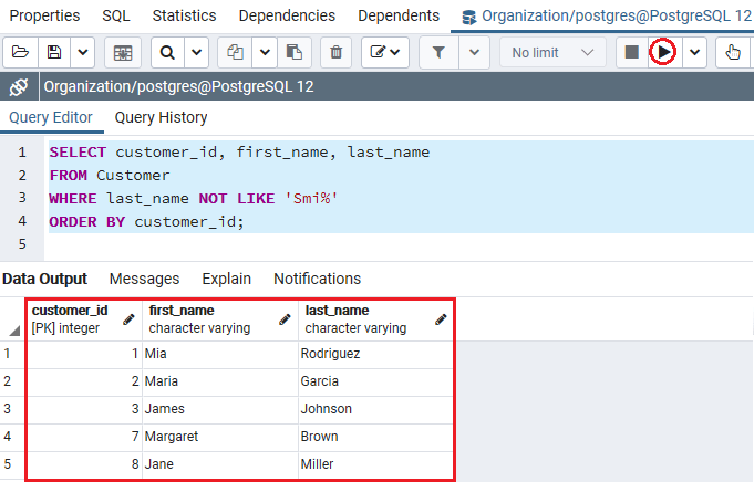 条件之间的PostgreSQL