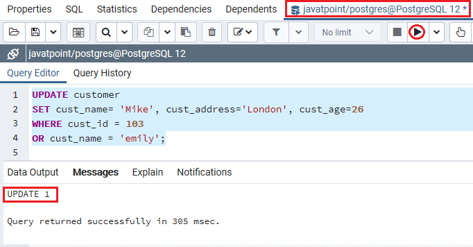 PostgreSQL OR Condition