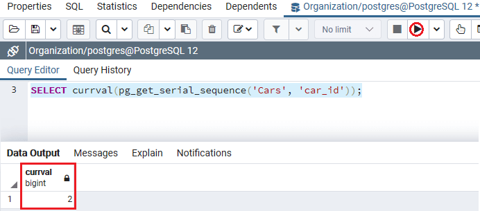 PostgreSQL Serial