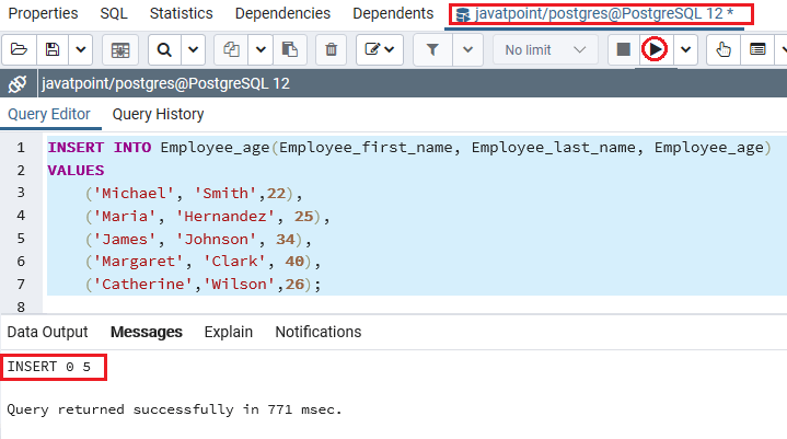 PostgreSQL SMALLINT