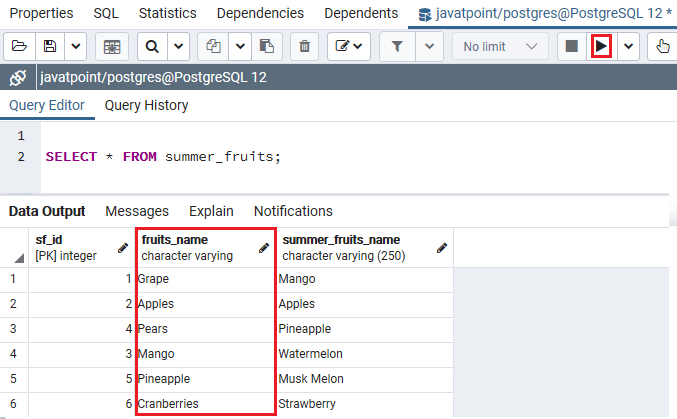 PostgreSQL子查询