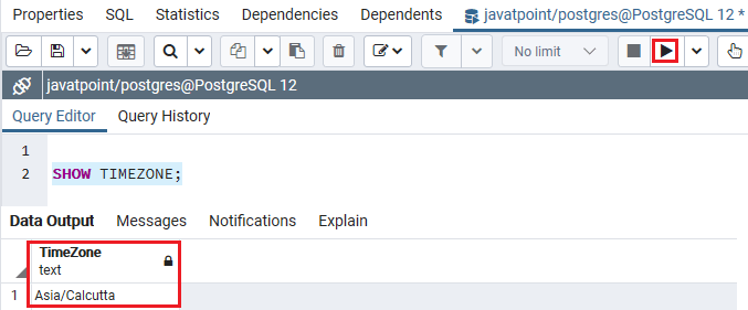 PostgreSQL Timestamp