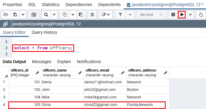 PostgreSQL Upsert