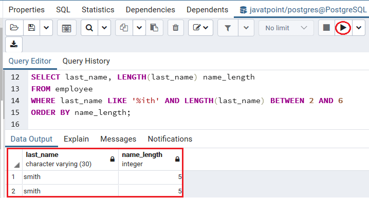 PostgreSQL WHERE子句